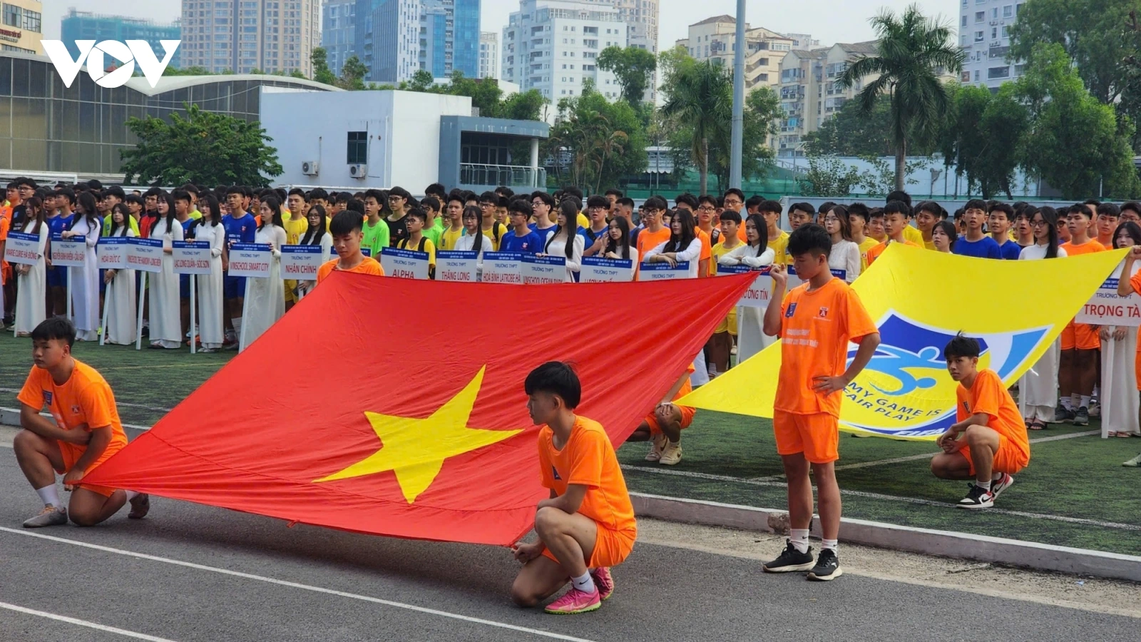 Khai mạc giải bóng đá học sinh THPT Hà Nội – Cúp Báo An ninh Thủ đô 2024